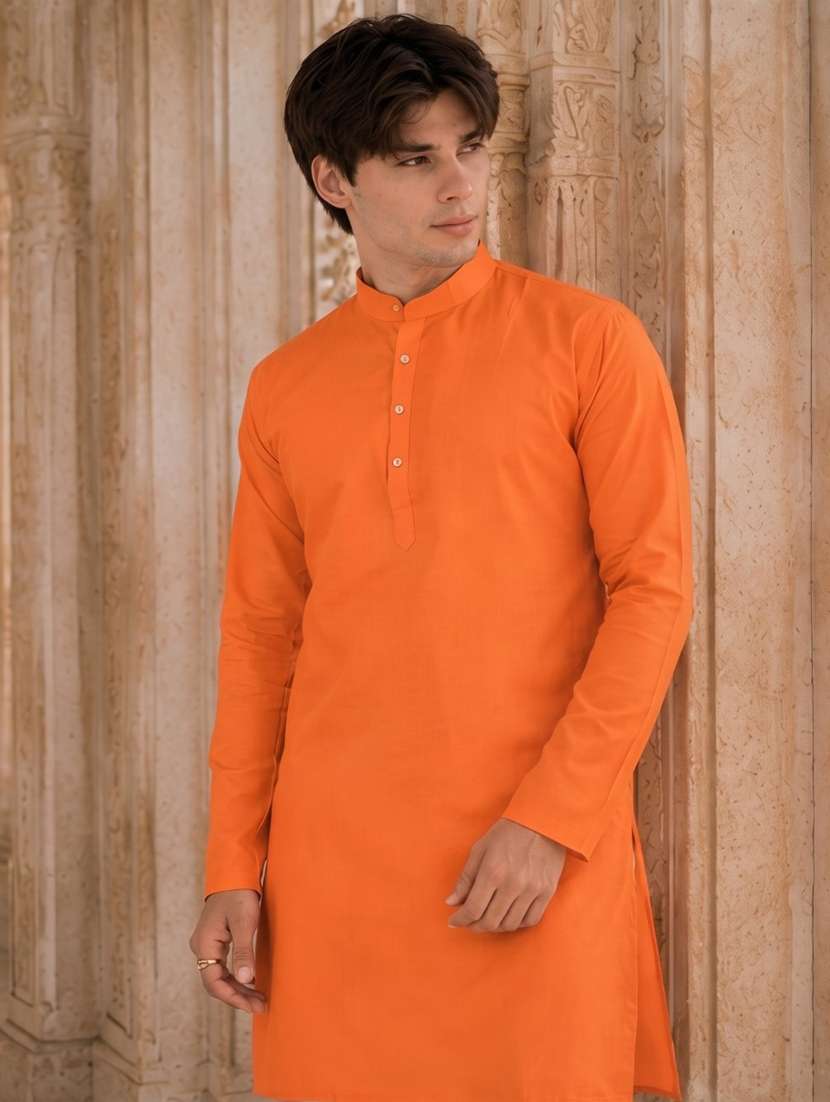 Solid Straight Long Kurta - 18736570 -  Standard Image - 1