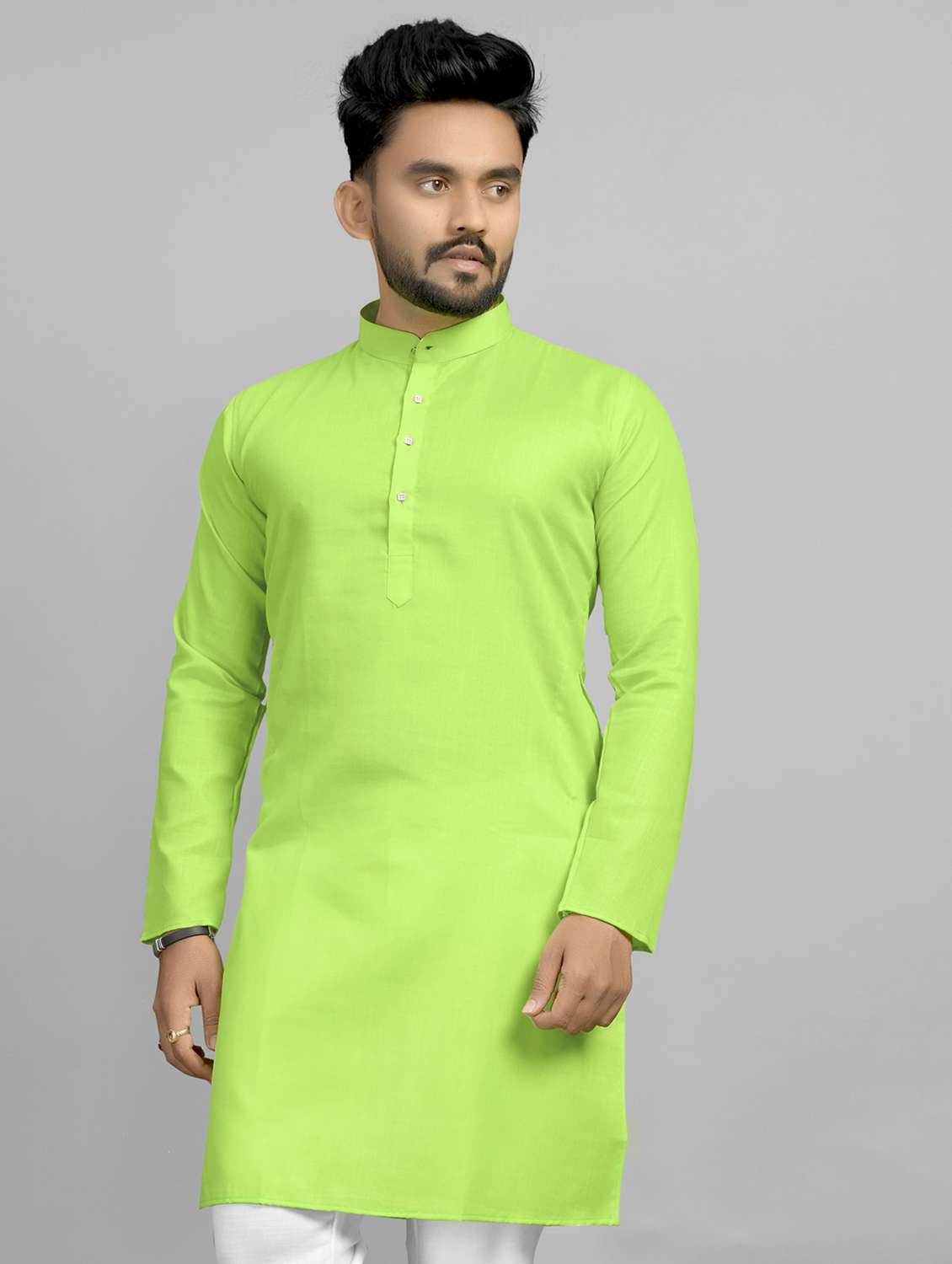 solid straight long kurta