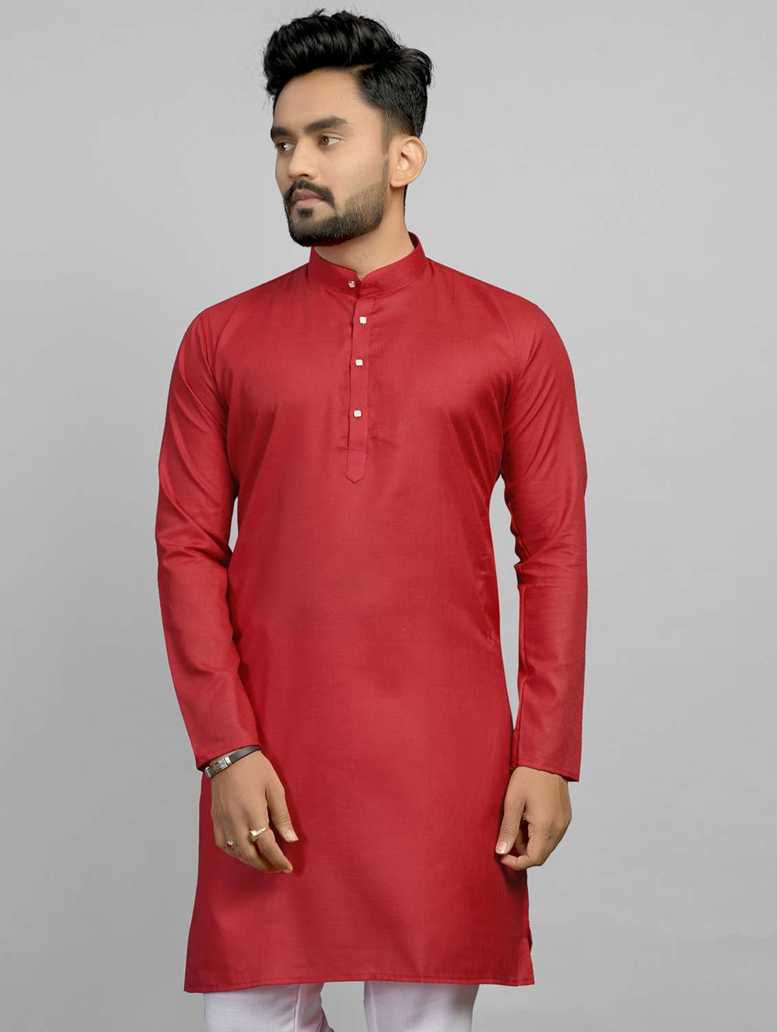 solid straight long kurta