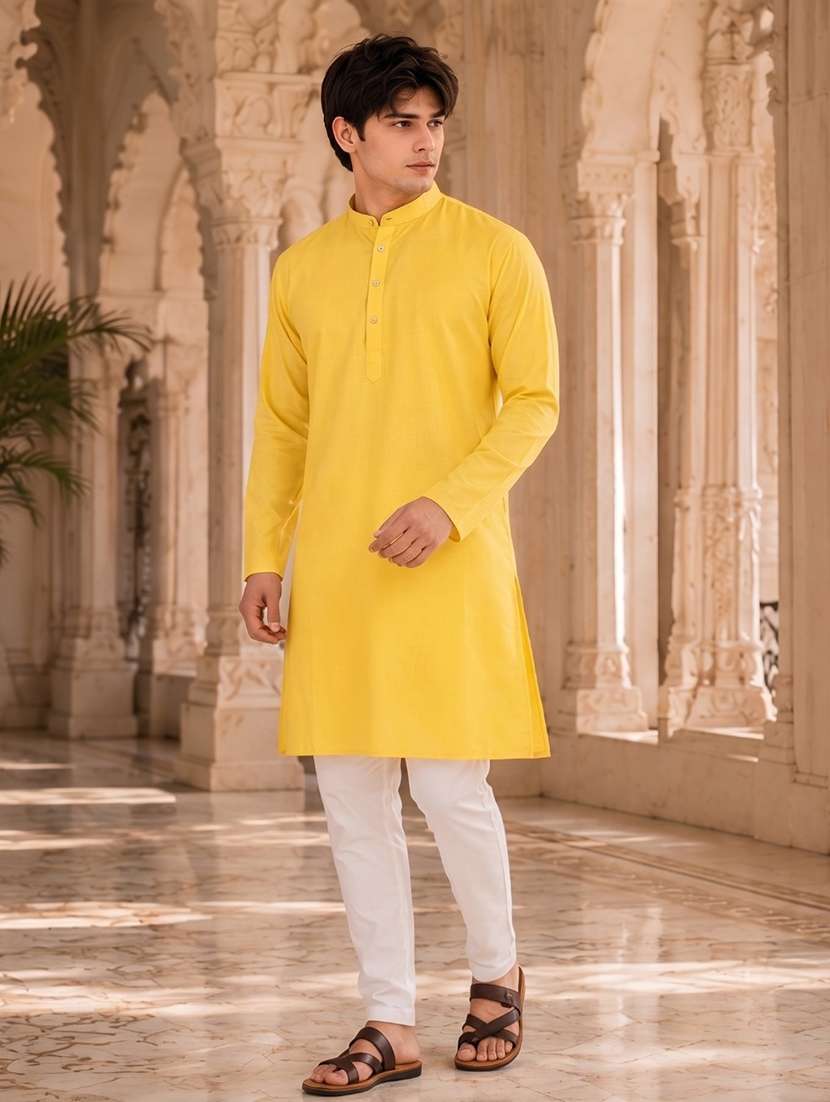 solid straight long kurta - 18736576 -  Standard Image - 1