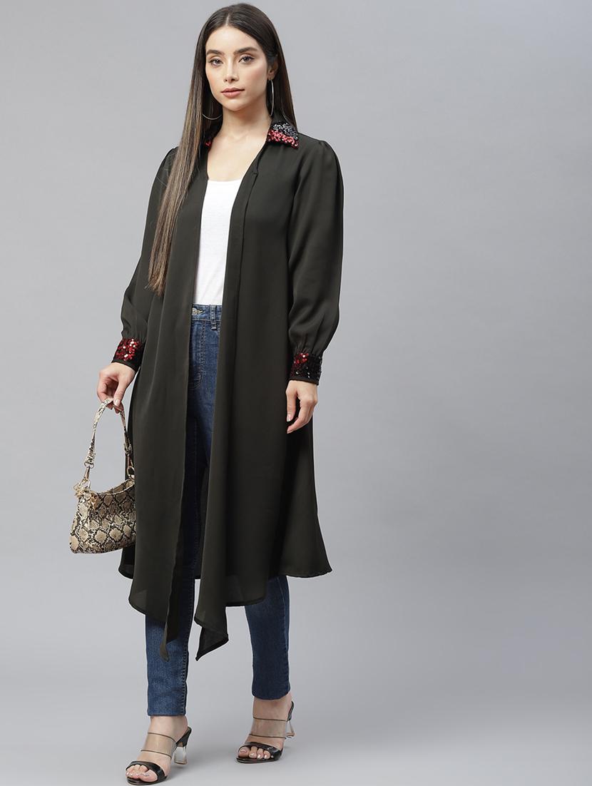 open front embellished shrug - 18736596 - Standard Image - 1