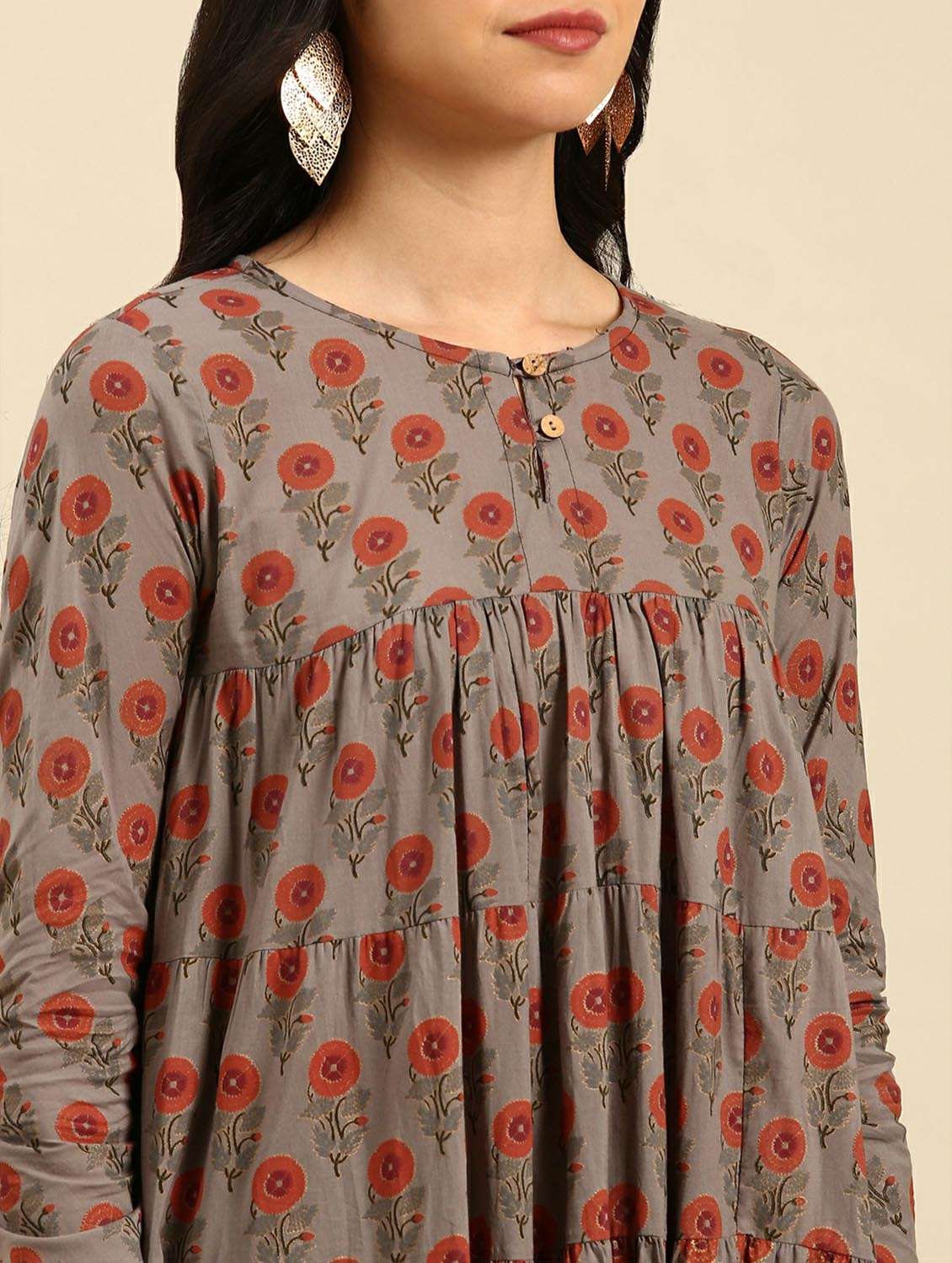 women's tiered kurta - 18736700 -  Standard Image - 4