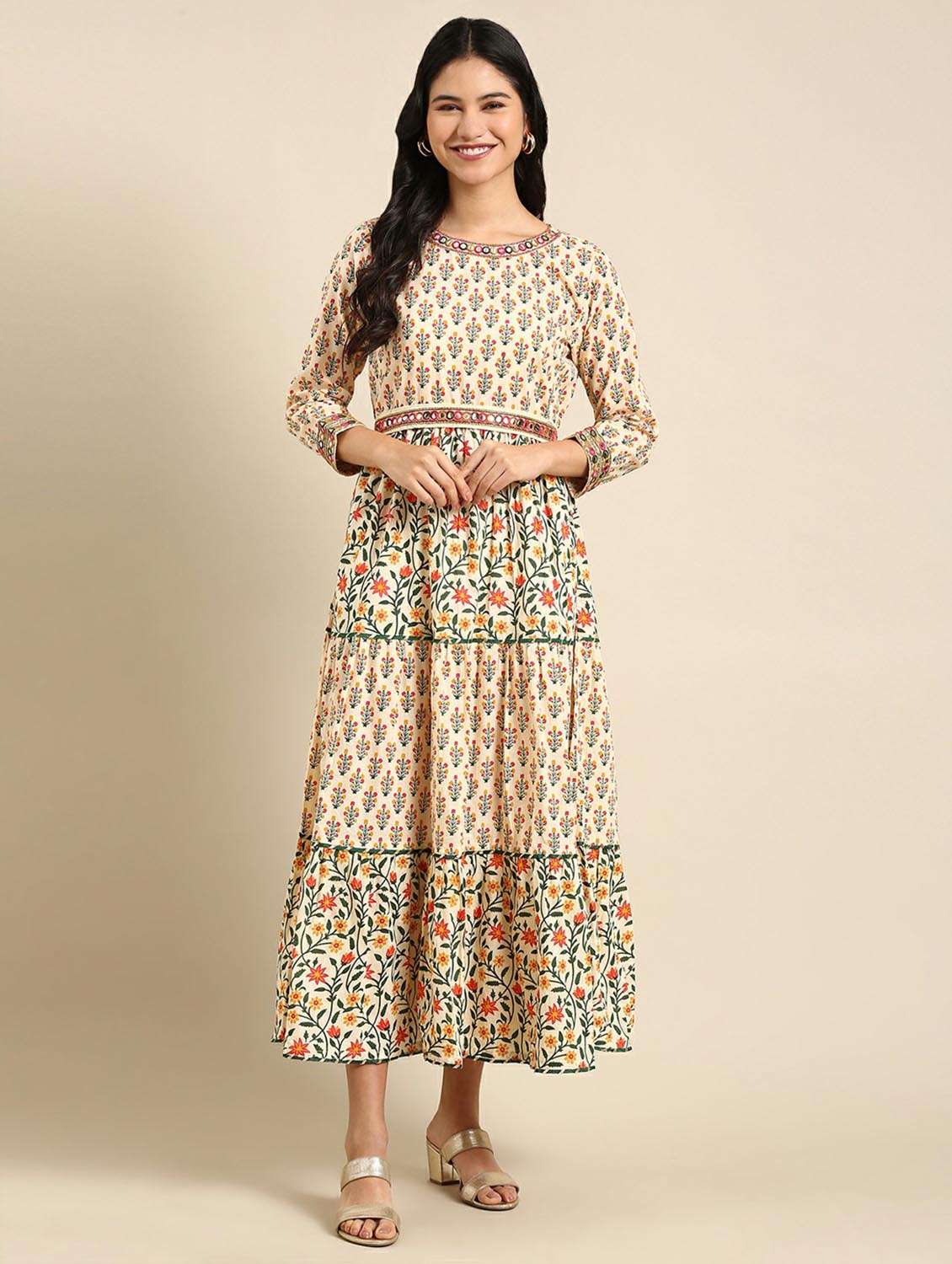 women's tiered kurta - 18736704 -  Standard Image - 1