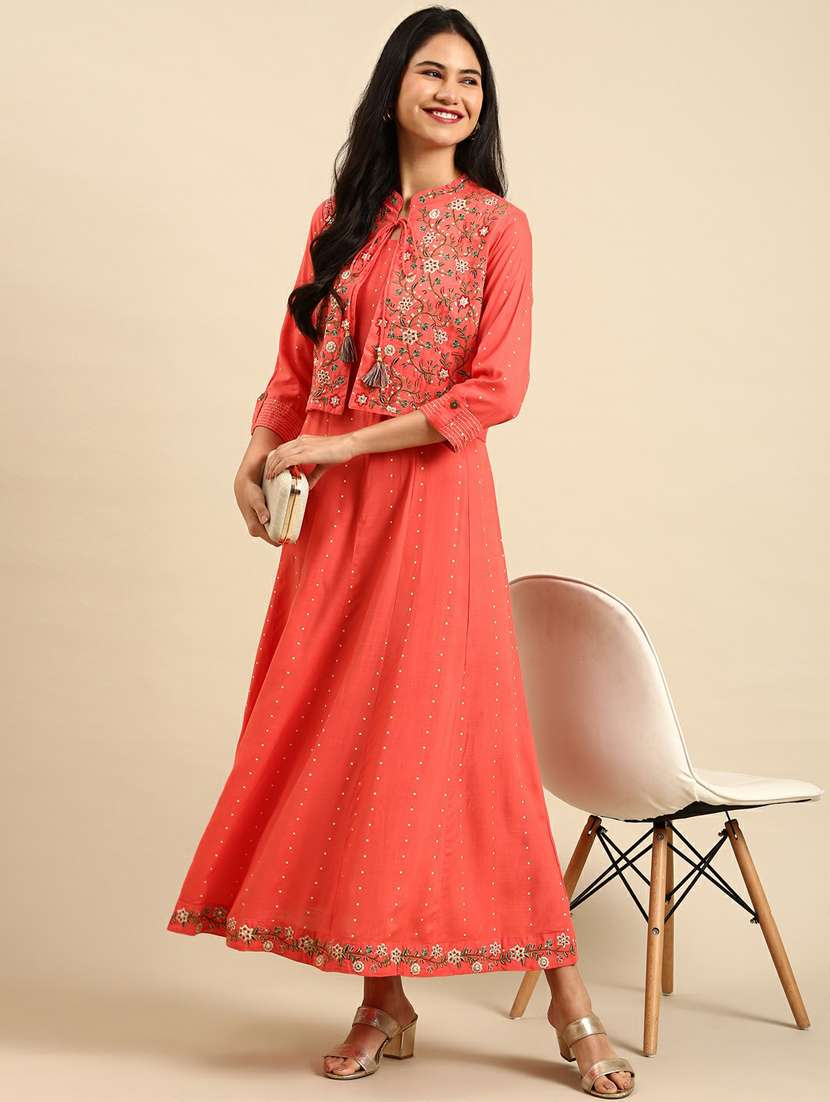 women's kurta with jacket kurta - 18736724 -  Standard Image - 1