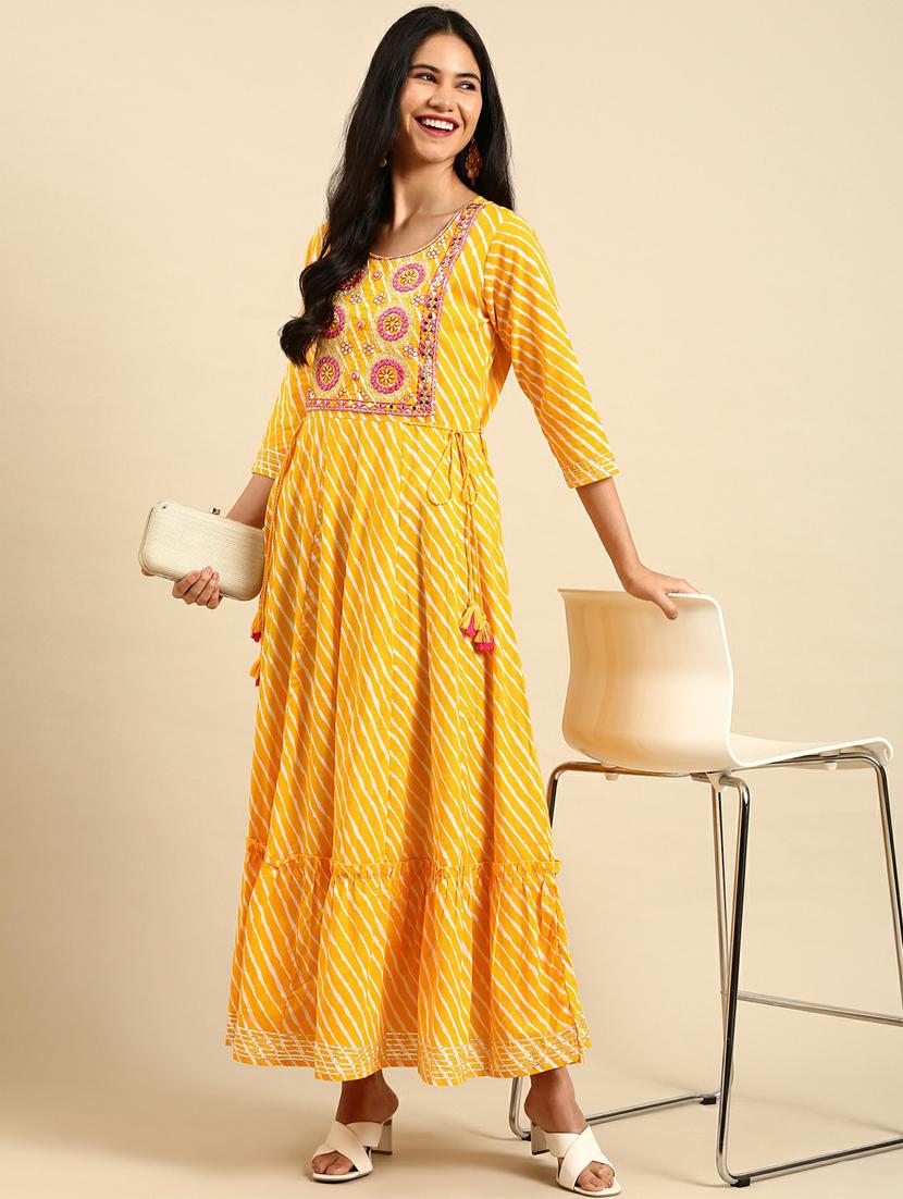 women's flared kurta - 18736726 - Standard Image - 1