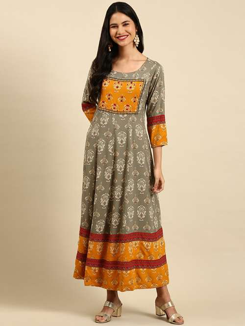 women's flared kurta - 18736732 - Standard Image - 0