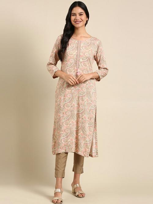 women's straight kurta - 18736740 -  Standard Image - 0
