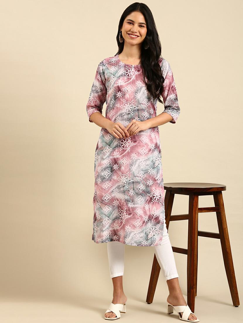 women's straight kurta - 18736745 - Standard Image - 1
