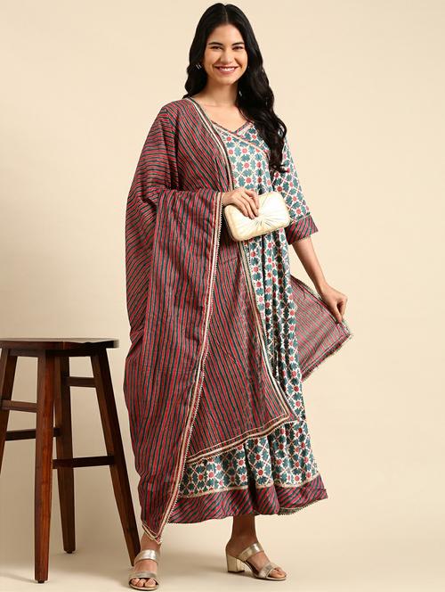 women's flared kurta - 18736746 - Standard Image - 0