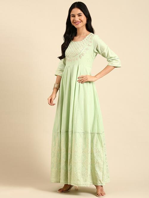 women's tiered kurta - 18736747 - Standard Image - 0