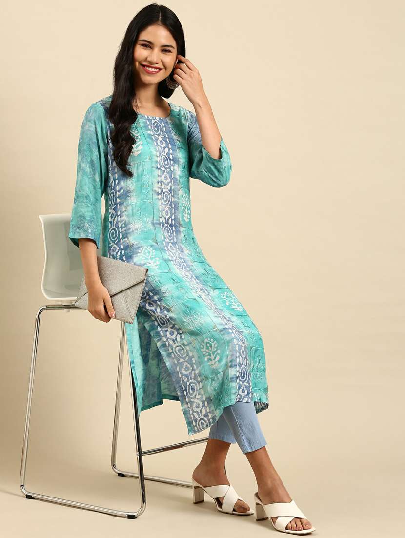 women's straight kurta - 18736753 -  Standard Image - 1