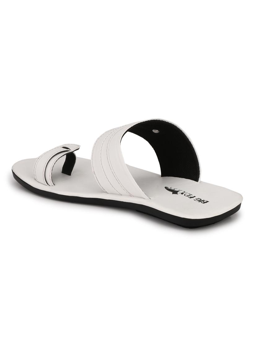 white synthetic & mesh slip on sandals - 18736795 -  Standard Image - 1
