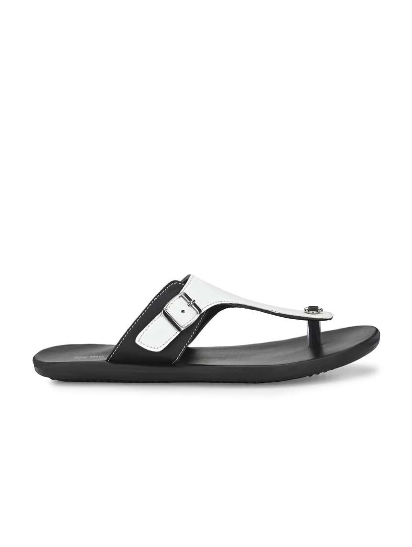 white synthetic & mesh slip on slippers - 18736800 -  Standard Image - 1