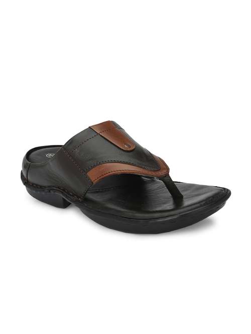 black color block slip on slipper - 18736807 - Standard Image - 0