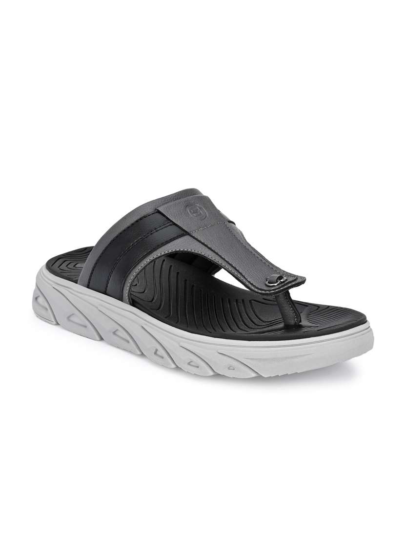 men grey slip on slipper - 18736829 -  Standard Image - 1