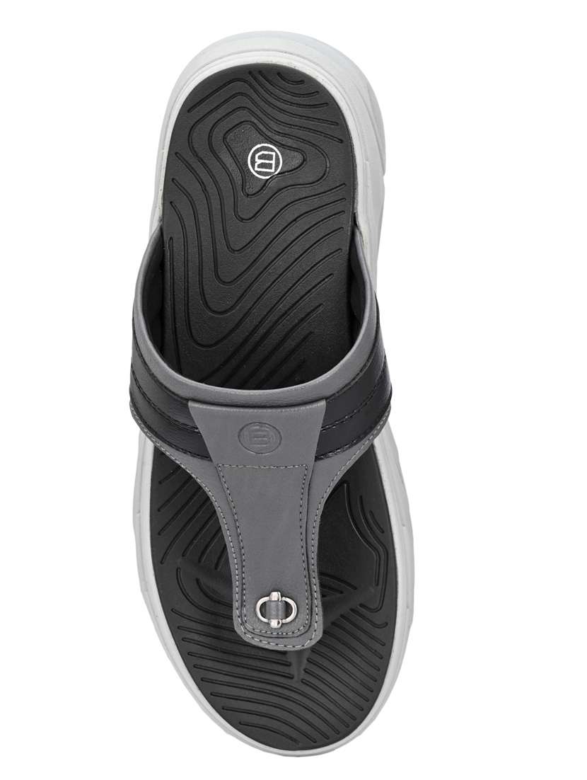 men grey slip on slipper - 18736829 - Standard Image - 4