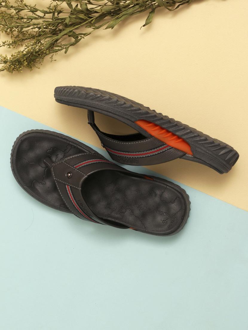 grey synthetic & mesh slip on slippers - 18736849 - Zoom Image - 0