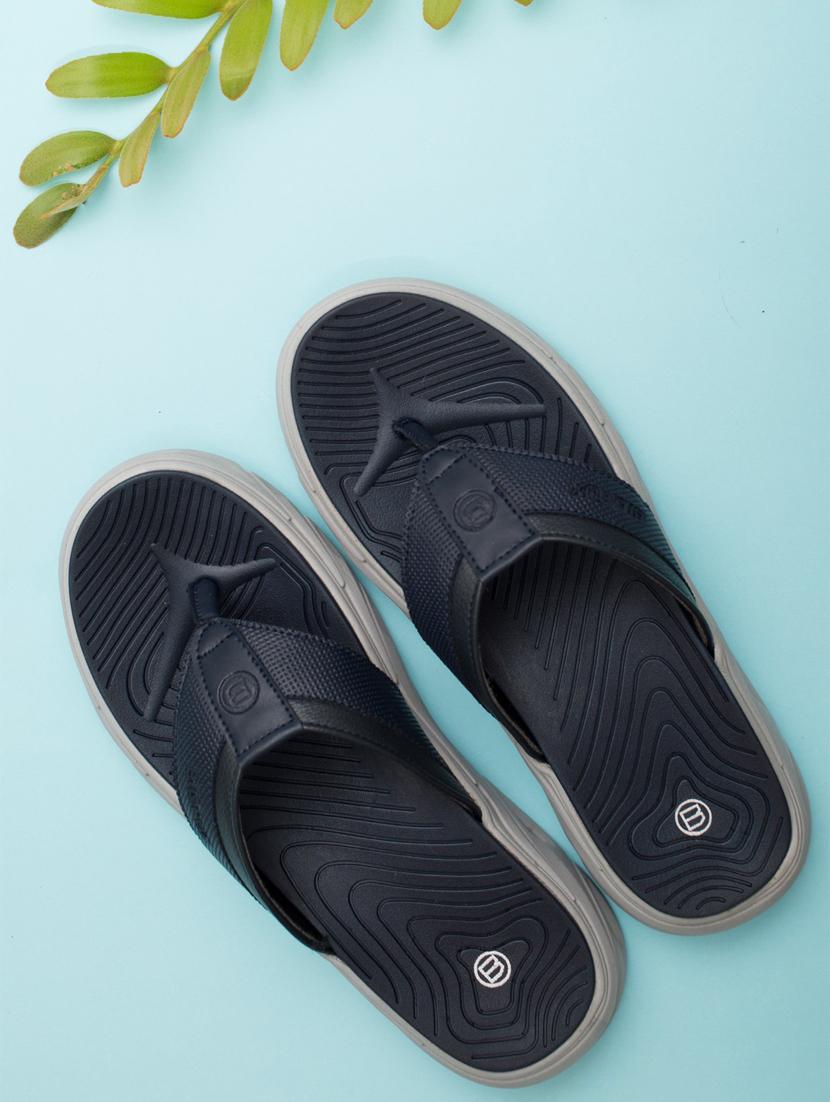blue synthetic & mesh slip on slippers - 18736858 - Zoom Image - 0