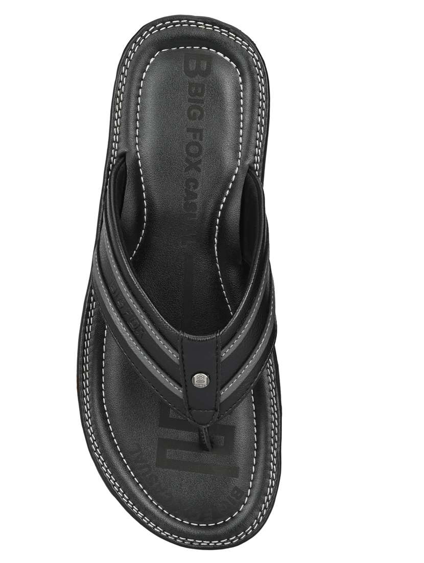 black synthetic & mesh slip on slippers - 18736865 -  Standard Image - 4