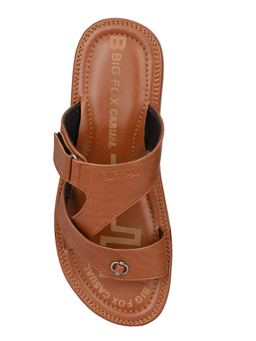tan synthetic & mesh slip on sandals - 18736872 -  Standard Image - 4