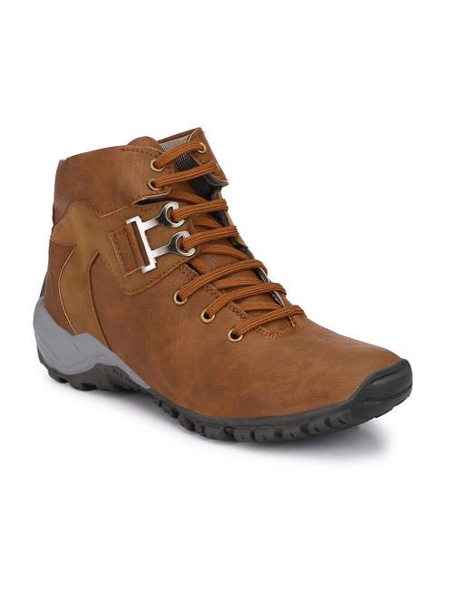 men brown lace up boots - 18736892 -  Standard Image - 0