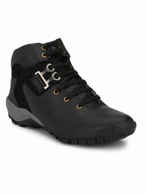 black lace up boots - 18736893 - Standard Image - 0