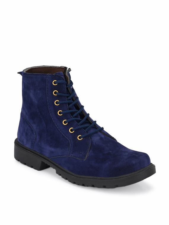 blue suede lace up boots - 18736896 - Zoom Image - 0