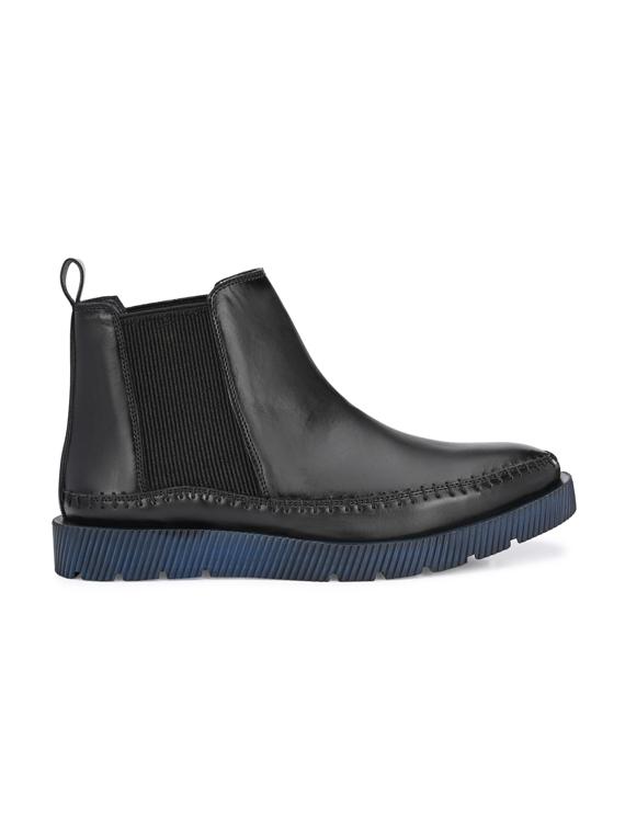 black synthetic lace up shoes - 18736917 - Standard Image - 1
