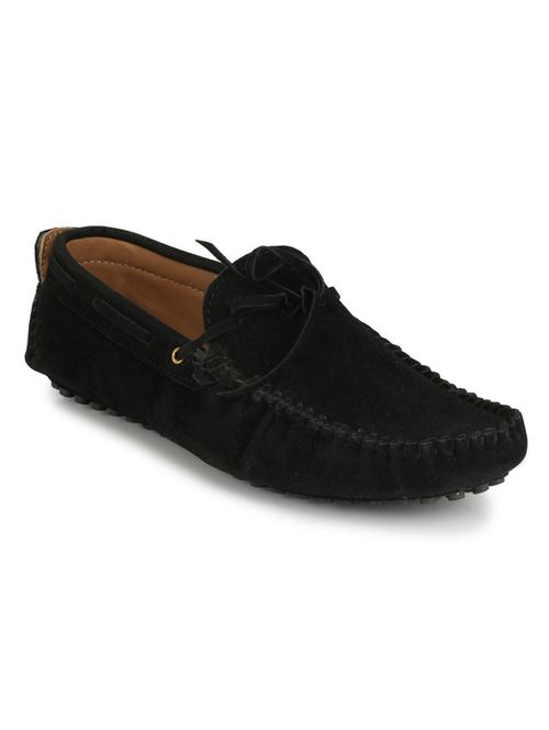 black suede slip on loafers - 18736928 -  Standard Image - 0