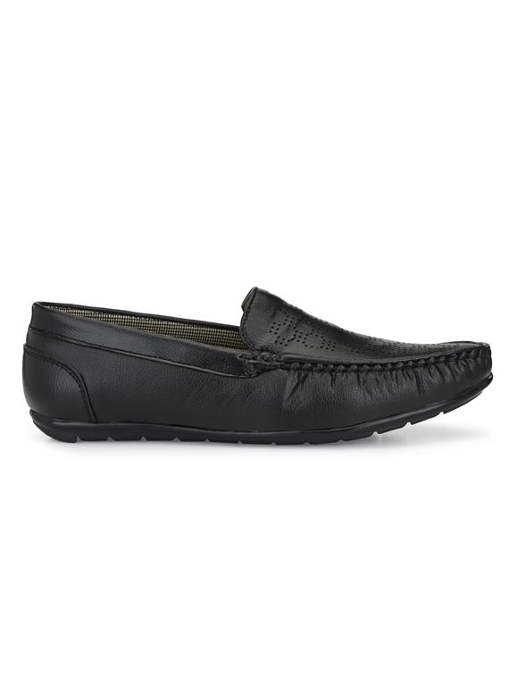 black pvc slip on moccasins - 18736940 -  Standard Image - 1