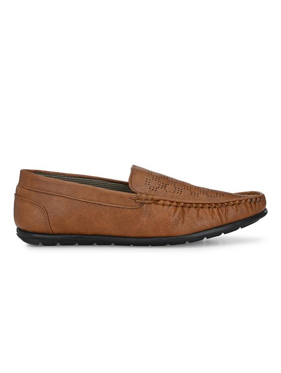 tan pvc slip on moccasins - 18736942 - Standard Image - 1