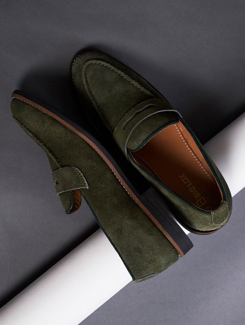 green slip on loafer - 18736953 -  Standard Image - 0