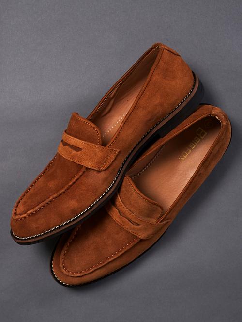tan slip on loafer - 18736954 -  Standard Image - 0