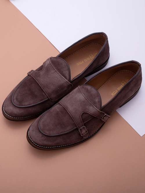 brown suede slip on moccasins - 18736956 - Standard Image - 0