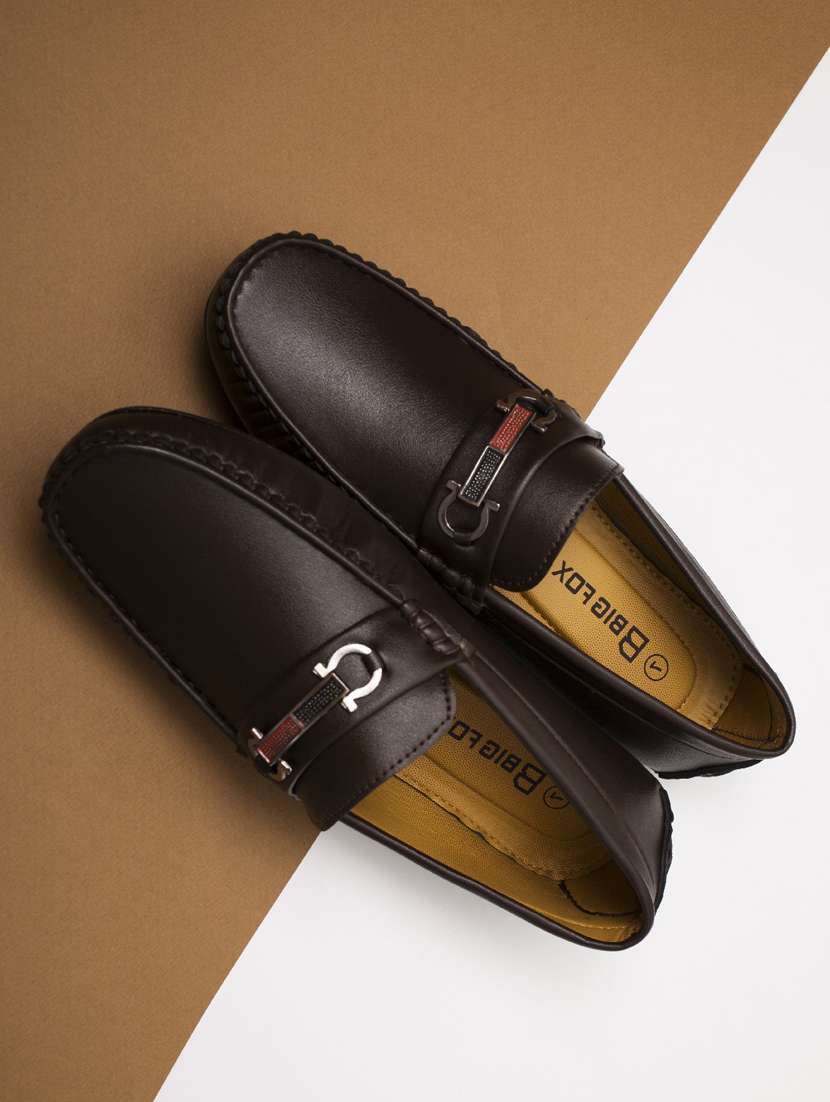 men slip on horsebit loafers