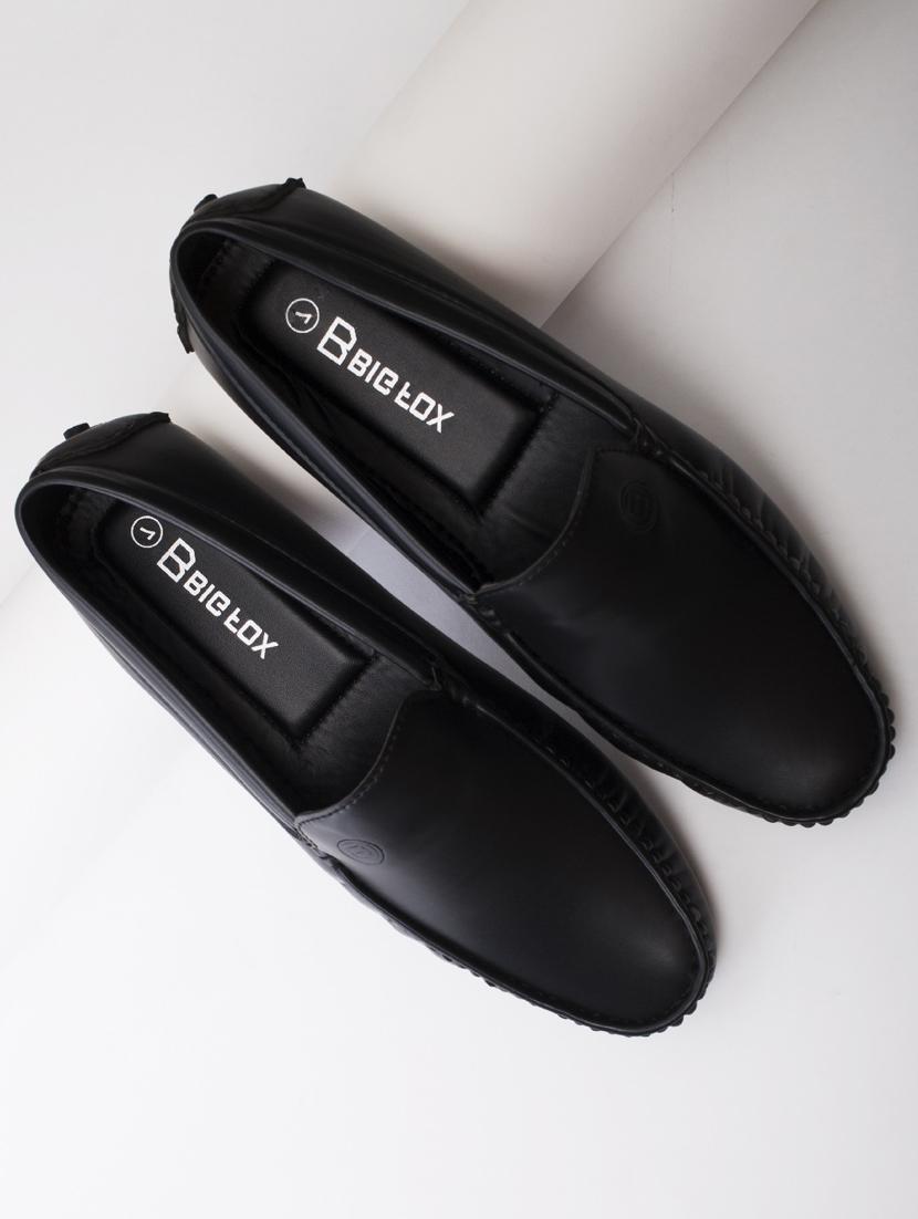 black slip on loafers - 18736989 -  Zoom Image - 0