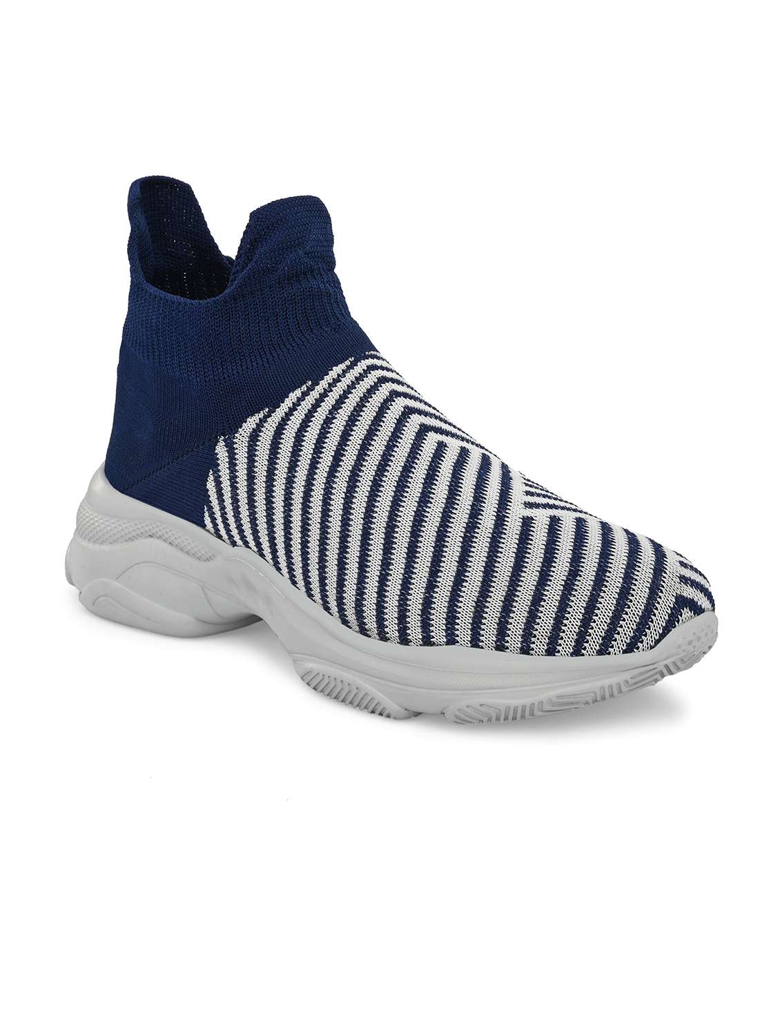 men blue slip on casual shoes