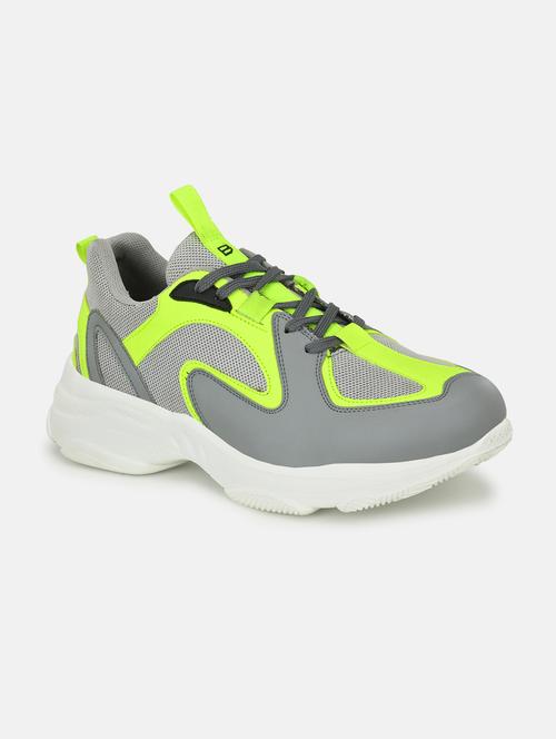 men grey lace up sport shoe - 18737043 - Standard Image - 0