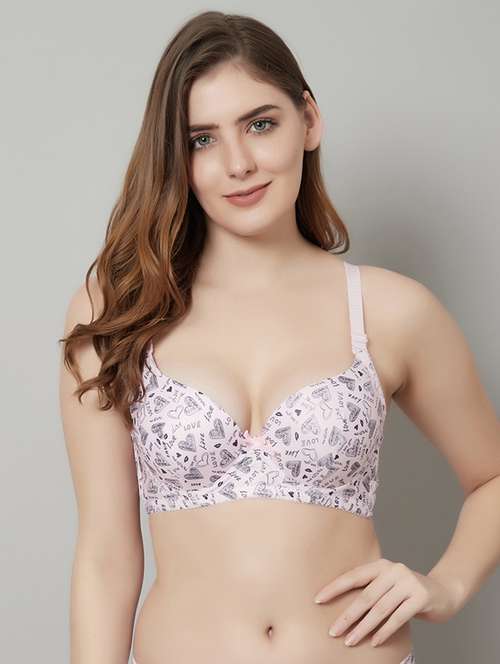 pink printed t-shirt bra - 18737191 -  Standard Image - 0