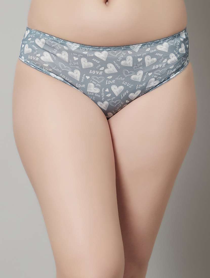 grey polyester bikini panty