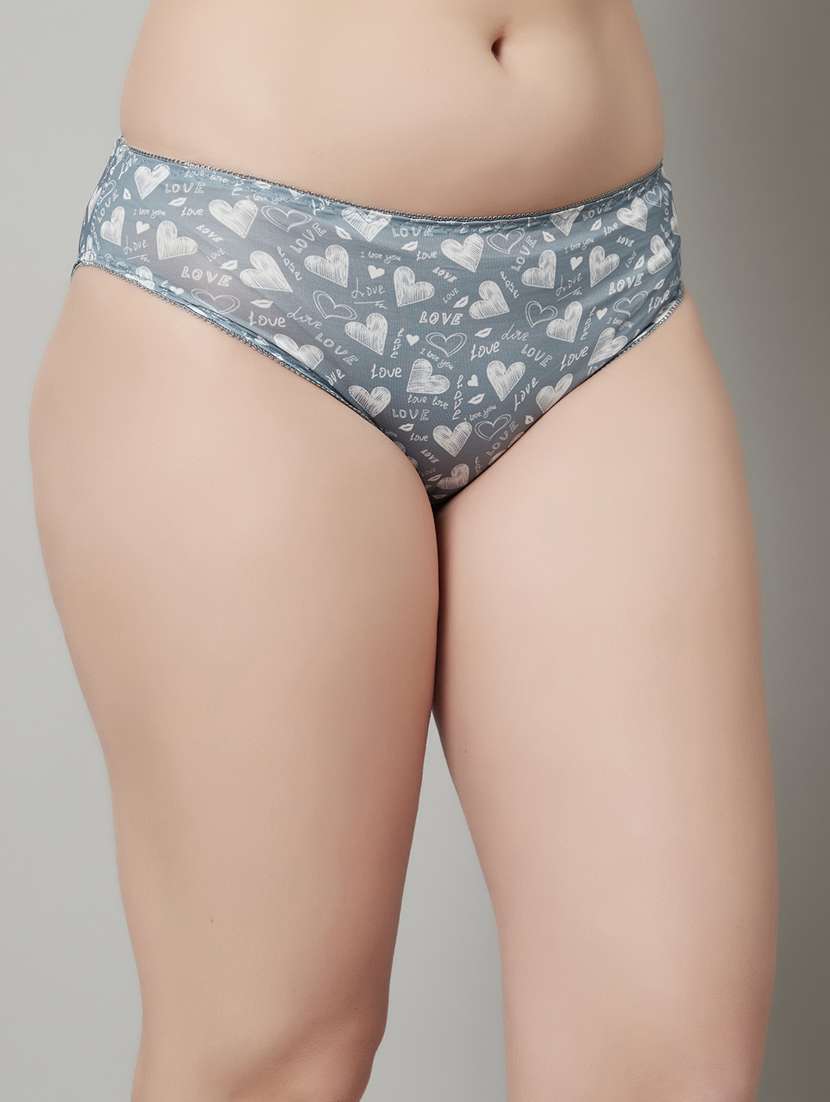 grey polyester bikini panty - 18737912 -  Standard Image - 1