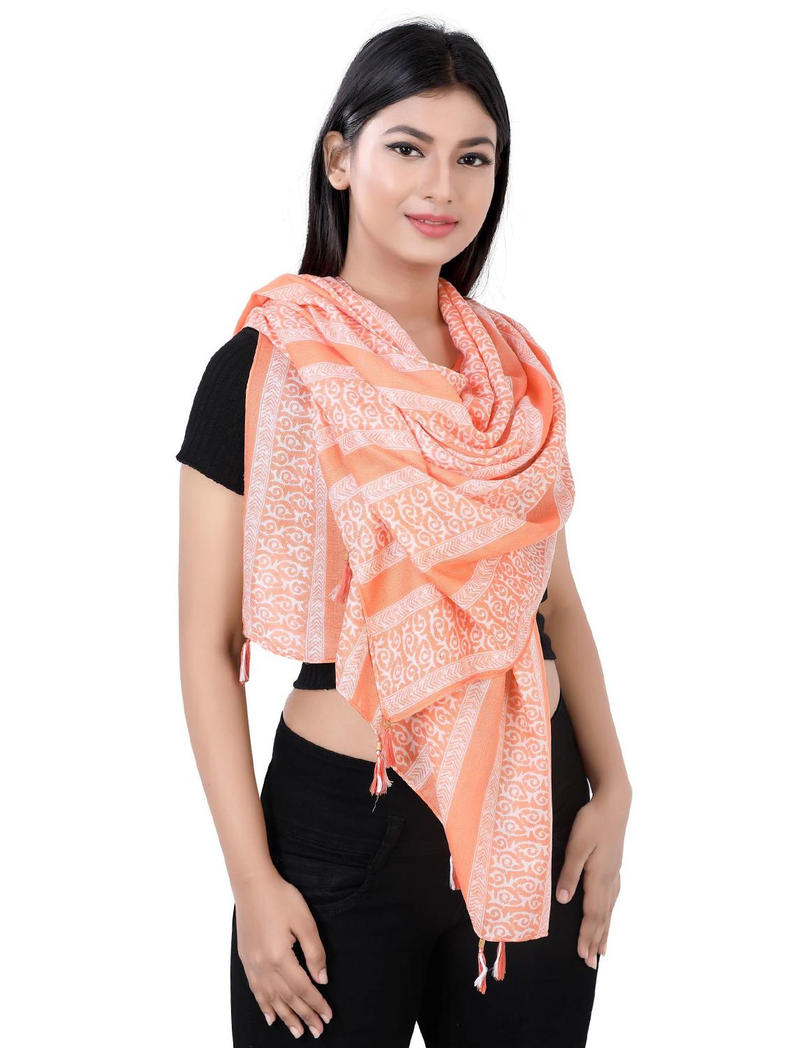 multi colored viscose scarf - 18737987 - Standard Image - 1
