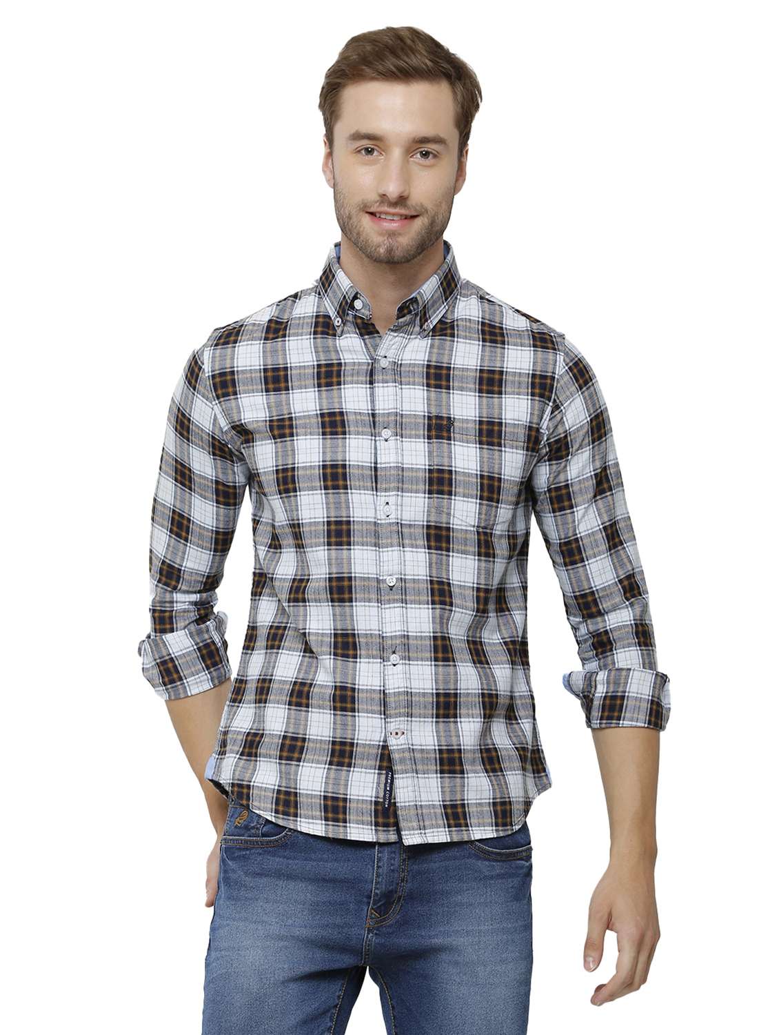 mens checks casual shirt