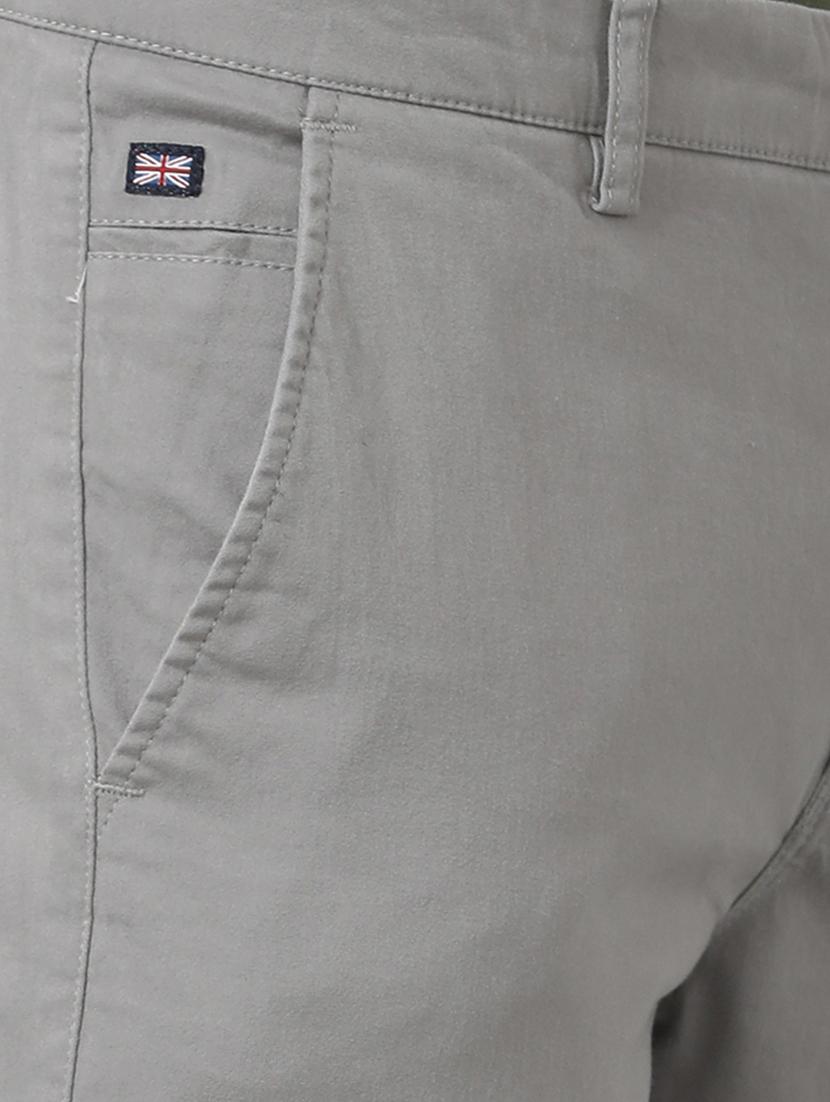 grey cotton chinos casual trousers - 18738610 - Standard Image - 4