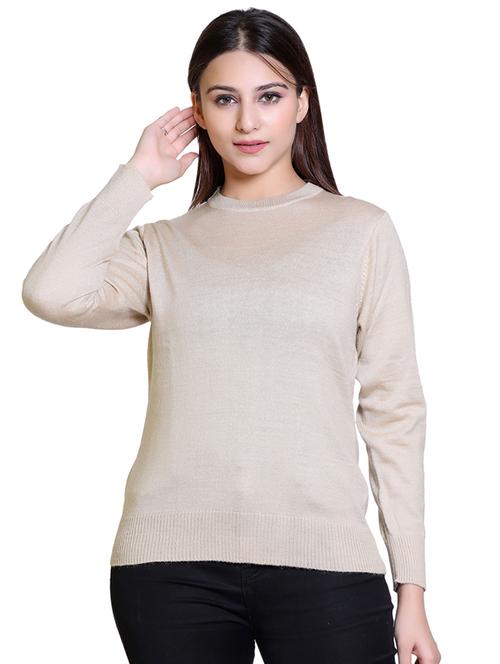round neck solid pullovers - 18738972 - Standard Image - 0
