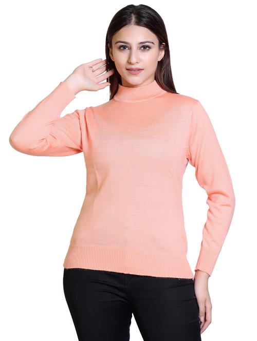 high neck solid cardigan - 18738973 - Standard Image - 0