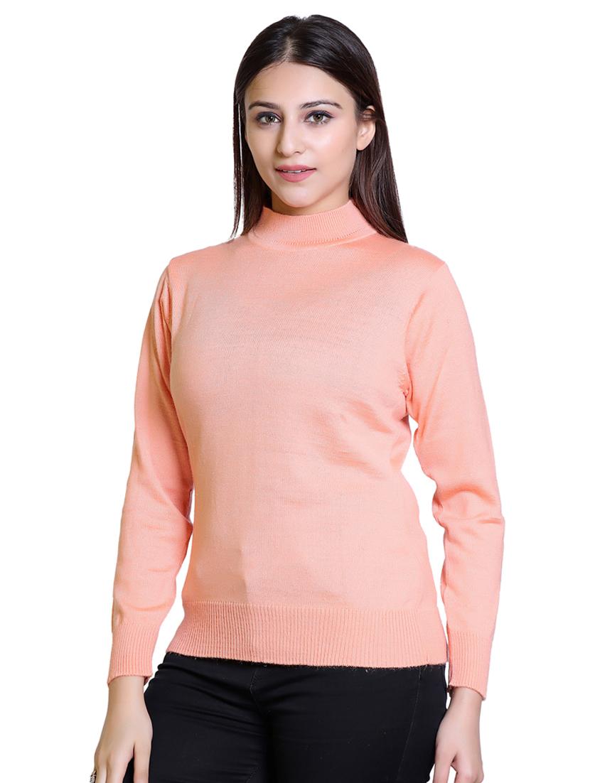 high neck solid cardigan - 18738973 - Standard Image - 1
