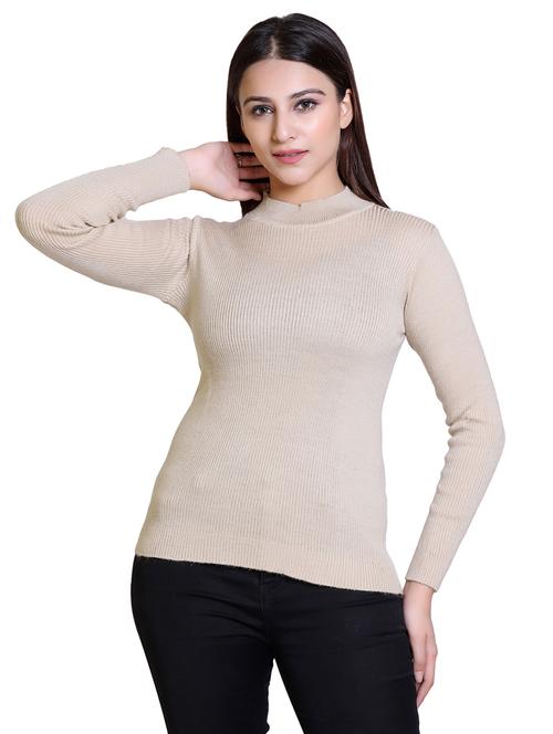 high neck solid pullover - 18738978 -  Standard Image - 0