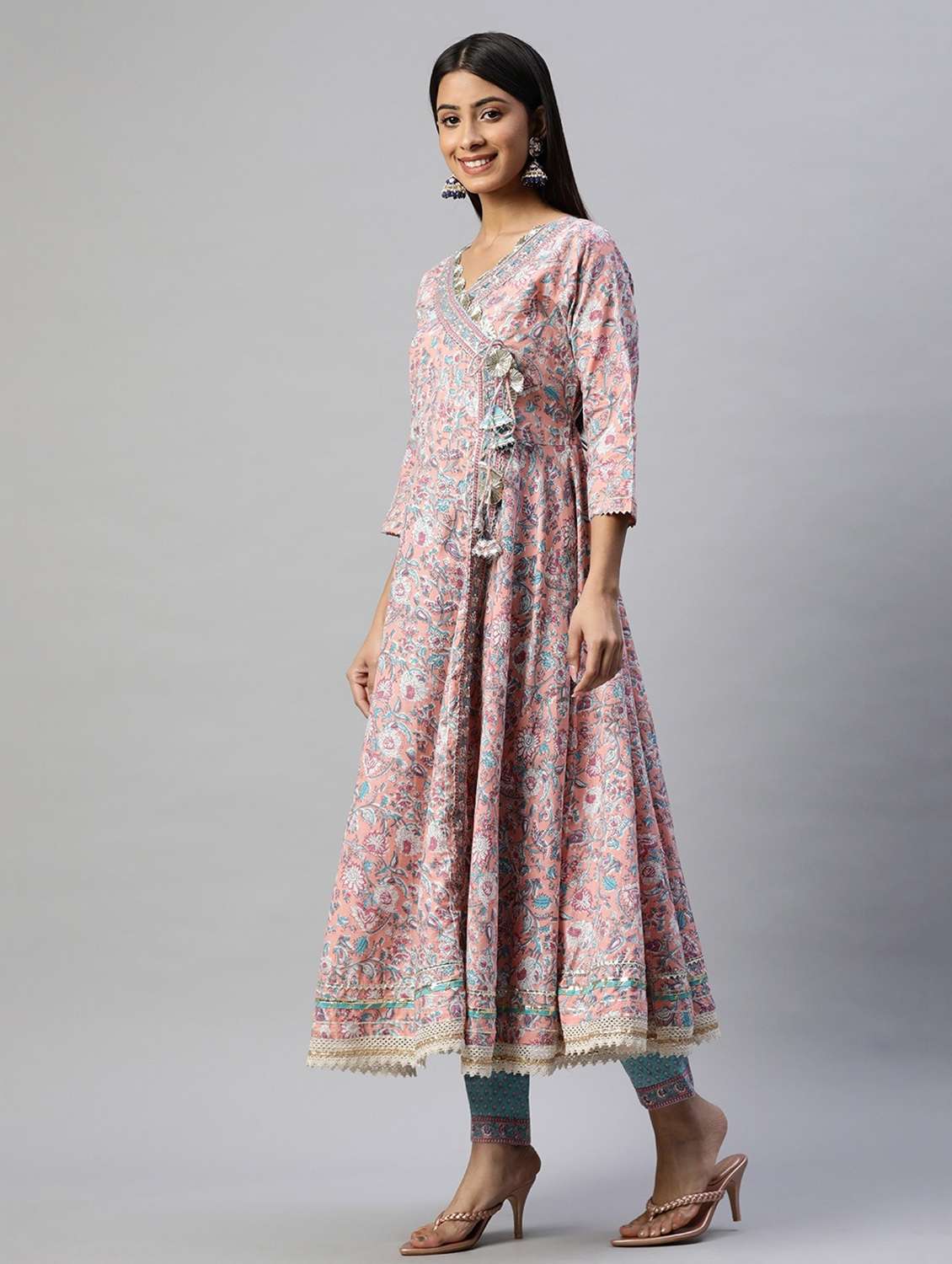 pink cotton suit  set - 18739086 -  Standard Image - 1