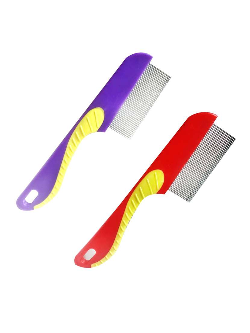 multi colored stainless steel pet comb brush - 18739900 -  Standard Image - 1